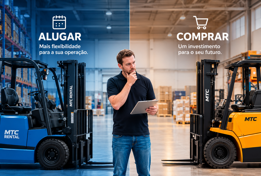 Comprar ou alugar equipamentos para operação logística
